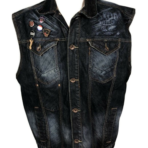 3xl denim vest